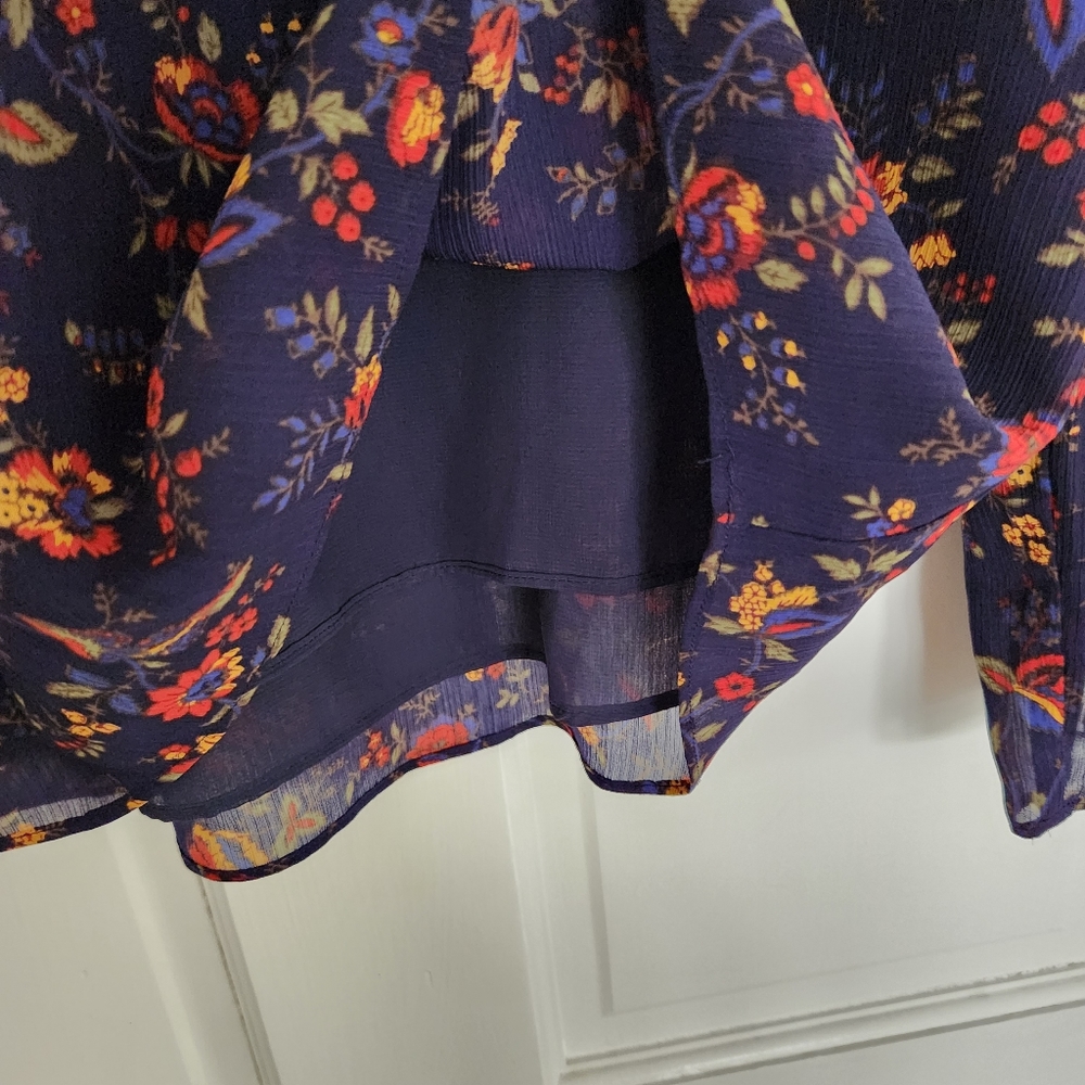 Madewell Ruffle-Sleeve Top in Climbing Vine - Picture 6 of 6